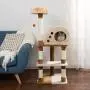 4 Tier Cat Tree- Plush Multi-Level Cat Tower with Sisal Scratching Posts, Perch, Cat Condo and Hanging Toy for Cats and Kittens By PETMAKER (47.5”) 4 Tier Cat Tree- Plush Multi-Level Cat Tower with Sisal Scratching Posts, Perch, Cat Condo and Hanging Toy for Cats and Kittens By PETMAKER (47.5”)