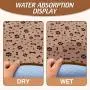 Waterproof Dog Food Mat Non-Slip - 2 Pack Dog Bowl Mat Absorbent Pet Feeding Mats Washable Pee Pads for Puppies Cats, Bone & Paw Pattern 35.4'' X 23.6'' Waterproof Dog Food Mat Non-Slip - 2 Pack Dog Bowl Mat Absorbent Pet Feeding Mats Washable Pee Pads for Puppies Cats, Bone & Paw Pattern 35.4'' X 23.6''