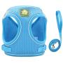 Dog Harness Blue no Pull,Reflective Breathable Adjustable Comfort,for Small Medium Large Dog,for Training Walking