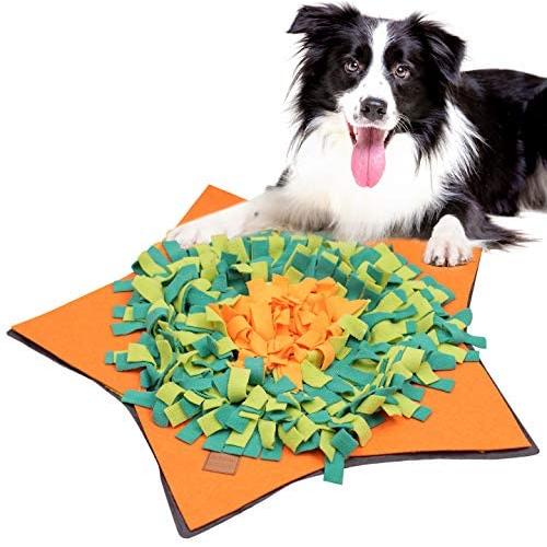 amorus Snuffle Mat for Dogs, Durable Interactive Dog Toys Encourages Natural Foraging Skills, Dog Treat Dispenser Indoor Outdoor Stress Relief