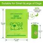 M.C.works 100% Compostable Dog Poop Bags, Extra Thick Pet Dog Waste Bags, 12 Refill Rolls, 180 Counts, Earth Friendly Highest ASTM D6400, Europe OK Compost Home Certified, Lemon Scent.
