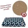 Majestic Pet Navy Trellis Medium Rectangle Indoor Outdoor Pet Dog Bed with Removable Washable Cover Products Majestic Pet Navy Trellis Medium Rectangle Indoor Outdoor Pet Dog Bed with Removable Washable Cover Products