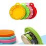 2 LIDS in a Packs, Silicone Pet Can Cover,Fits Most Standard Size Dog and Cat Can Tops, Three Sizes (Multi-color random delivery)