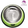 Petfuren Cat Bowls Non-Skid Stainless Steel Cat Dish 8 Ounce with Cute Cat Face for Pet Food & Water Bowl