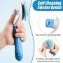 Self Cleaning Brush Comb Set Include 2 Pieces Hair Slicker Brush and 2 Pieces Pet Stainless Steel Comb Pet Shedding Grooming Combs for Pets Dogs and Cats Self Cleaning Brush Comb Set Include 2 Pieces Hair Slicker Brush and 2 Pieces Pet Stainless Steel Comb Pet Shedding Grooming Combs for Pets Dogs and Cats