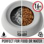 Franklin Pet Supply Travel Pet Silicon Bowl 16oz. - No Spill - BPA Free - Splash Proof - for Water & Food - Travel Smart Design - Portable Car Design - for Cats & Dogs