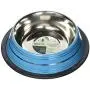 Iconic Pet Color Splash Stripe Stainless Steel Dog Food Bowl with Removable Non- Skid Ring makes it a Stable Puppy Water Bowl in Varying Sizes and Colors - Rust Free Feeding Bowl is Dishwasher Safe Iconic Pet Color Splash Stripe Stainless Steel Dog Food Bowl with Removable Non- Skid Ring makes it a Stable Puppy Water Bowl in Varying Sizes and Colors - Rust Free Feeding Bowl is Dishwasher Safe