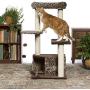 Prevue Pet Products Kitty Power Paws Leopard Lounge 7306,brown,34 LBS