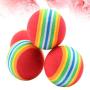 POPETPOP 12pcs Interactive Dog Toys Rainball Dog Balls Puppy Toys 3.5cm Tennis Balls Pet Supplies - Small