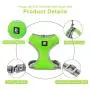 Puppy Harness and Leash Set - Dog Vest Harness for Small Dogs Medium Dogs- Adjustable Reflective Step in Harness for Dogs - Soft Mesh Comfort Fit No Pull No Choke (XS, Light Green)