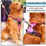 YIMEIS Dog Harness and 5 FT Leash Set, No Pull Adjustable Pet Harness with Easy Control Handle, Reflective Oxford Dog Vest for Medium Dogs Walking Training (M, Pink)