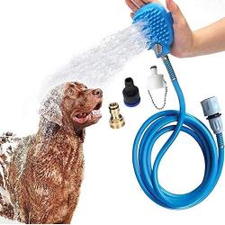 AIMUKILADO Pet Combing Shower Sprayer,Pet Bathing Tool for Dog Shower Sprayer, Adjustable Bath Glove, Clean, Massage & Remove Hair | Shower Accessories for Dog Cat Bath Shower