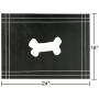 Qingbei Rina Dog Cat Food Feeding Mat |Digital Print and Cute Original Design |Flexible, Waterproof Pet Food Mat