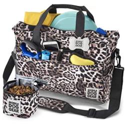 Mobile Dog Gear, Day Away Tote, Dog Travel Bag, Includes 3 Cup Lined Food Carrier