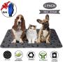JdPet Washable Dog Pee Pads +Free Grooming Gloves,Non Slip Dog Mats with Great Urine Absorption,Reusable Puppy Pee Pads for Whelping,Potty,Training,Playpen Crate