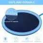 RIOGOO Splash Sprinkler Pad for Dogs, 59'' Water Play Mat Wading Pool for Dog Bath Thick Durable Bathing Tub Pet Summer Outdoor Water Toys, Outdoor Swimming Pool for Babies, Toddlers and Pets RIOGOO Splash Sprinkler Pad for Dogs, 59'' Water Play Mat Wading Pool for Dog Bath Thick Durable Bathing Tub Pet Summer Outdoor Water Toys, Outdoor Swimming Pool for Babies, Toddlers and Pets