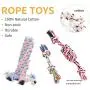 CakZoo Puppy Toys for Small Dogs,6 Pack Small Dog Toys, Cute Calf Squeaky Toys for Dogs, Durable Puppy Teething Toys, 100% Natural Cotton Ropes Chew Toys for Puppies, Non-Toxic and Safe CakZoo Puppy Toys for Small Dogs,6 Pack Small Dog Toys, Cute Calf Squeaky Toys for Dogs, Durable Puppy Teething Toys, 100% Natural Cotton Ropes Chew Toys for Puppies, Non-Toxic and Safe