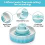 THMY Ceramic Pet Drinking Fountain, 70 oz Automatic Porcelain Cat Water Fountain, Ultra Quiet Water Fountains for Cats and Dogs with Clean Brush and Foam - Blue