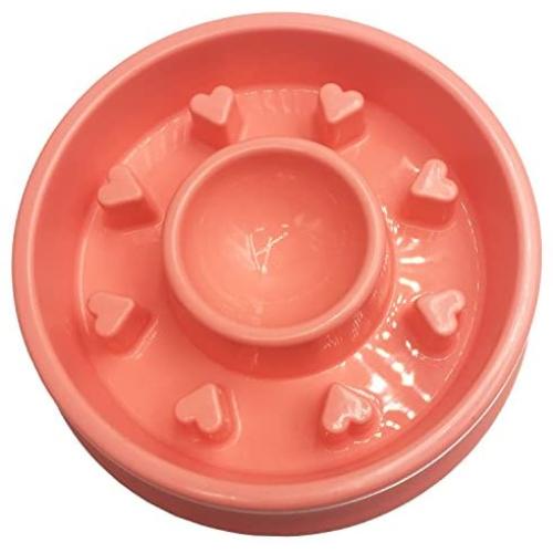 Pet Cuisine Non-Skid Slow Feeder Dog Bowl Anti-Gulping Interactive Puppy Slower Food Feeding Dishes