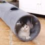 Speedy Pet Collapsible Cat Tunnel, Cat Toys Play Tunnel Durable Suede Hideaway Pet Crinkle Tunnel with Ball,12 inch Diameter