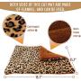 FLYSTAR Cat Bed Mat - Self Self Heating Warming Leopard Cute Cat Pad, Soft Flannel & Cotton, Support Machine Wash and Hand Wash, Comfortable Suitable for Small, Medium, Large Cats/Puppies FLYSTAR Cat Bed Mat - Self Self Heating Warming Leopard Cute Cat Pad, Soft Flannel & Cotton, Support Machine Wash and Hand Wash, Comfortable Suitable for Small, Medium, Large Cats/Puppies