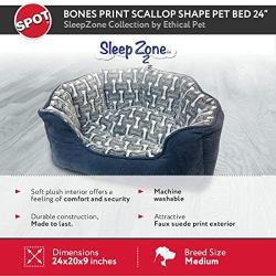 Ethical Pets Sleep Zone Scallop Shape Pet Bed - Pet Bed for Cats and Small Dogs - Attractive, Durable, Comfortable, Washable by SPOT