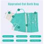 YUN Cat Bathing Mesh Bag Adjustable Multifunctional Breathable Anti-Bite and Anti-Scratch Restraint Bag Cat Washing Shower Bag Cat Bathing Medication Injection Manicure Artifact