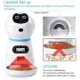 VinDox Automatic Cat Feeder, Pet Automatic Food Dispenser with Stainless Steel Food Bowl, Designed for Cat and Dogs, Portion Control & Voice Recording, Timer Programmable Up to 4 Meals a Day VinDox Automatic Cat Feeder, Pet Automatic Food Dispenser with Stainless Steel Food Bowl, Designed for Cat and Dogs, Portion Control & Voice Recording, Timer Programmable Up to 4 Meals a Day