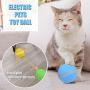 LOYY Pet Electric Cat Toy Ball for Indoor Cats LED Rolling Flash Ball Interactive RGB Lighting Pet Toys Ball Intelligent Electronic Automatic Toys Ball for Small Cats Dogs