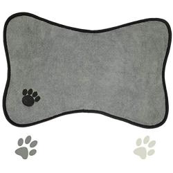 Ptlom Dog and Cat Medium and Small Placemat, Pet Food and Water Mat Suitable for Medium and Small Pets, Prevent Water and Food from Spilling, Cotton