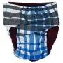 Barkertime Swim Diapers for Hydrotherapy Dogs - Made in USA - Blue Plaid Waterproof Swim Diaper for Dogs Barkertime Swim Diapers for Hydrotherapy Dogs - Made in USA - Blue Plaid Waterproof Swim Diaper for Dogs