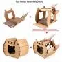 RISEPRO Cat House Scratcher Post Cardboard Condo Cave, Pet Apartment Cat Sofa, Scratching Pad, Cat Furniture, Cat Bed, Cat Scratching Post RISEPRO Cat House Scratcher Post Cardboard Condo Cave, Pet Apartment Cat Sofa, Scratching Pad, Cat Furniture, Cat Bed, Cat Scratching Post