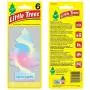 LITTLE TREES Car Air Freshener I Hanging Tree Provides Long Lasting Scent for Auto or Home I Cotton Candy, 24 Count, (4) 6-Packs