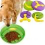 HyiFMY 2PC Dog Pet Flying Disc Toy, Two-in-one Pet Training Frisbee Toys,with Detachable Boomerang,for Dog Outdoor Interactive Fun