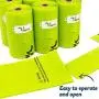 Vitervi Dog Poop Bags, Home Compostable Doggie Waste Bags with Dispenser and Leash Clip, Extra Thick Strong Doggie Waste Bags with Tie Handles, Vegetable-Based, Unscented Doggy Bags Refill Rolls