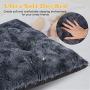 FURTIME Dog Bed Crate Pad Ultra Soft Washable Kennel Bed 24/30/36/42 Inch Anti-Slip Crate Sleeping Mat for Large Medium Small Dogs and Cats