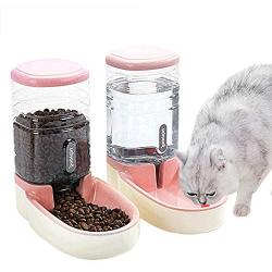 Fairy Tale Automatic Pet Feeder Small&Medium Pets Automatic Food Feeder and Waterer Set 3.8L, Travel Supply Feeder and Water Dispenser for Dogs Cats Pets Animals