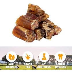 Downtown Pet Supply USA Bully Stick Bites Chew Meaty Bits Treats, All Natural Beef, for Small, Medium, and Large Dogs (8oz, 1 lb, 2 lb)