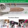 laamei Corrugated Cat Scratcher, Durable Cat Scratching Pad Kitty Shape Reversible Cat Couch Scratcher for Furniture Protector, Gift for Cat Lover