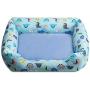 Hollypet Pet Bed for Dog and Cat Rectangle Plush Self-Warming Puppy Sofa Mat Cushion, Blue