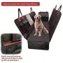 GAXCO Dog Car Seat Cover, Convertible Dog Hammock with Mesh Window for Back Seat, Waterproof Scratchproof Pet Back Seat Protector with 3 Storage Pockets, Durable Dog Seat Cover for Cars Trucks SUVs GAXCO Dog Car Seat Cover, Convertible Dog Hammock with Mesh Window for Back Seat, Waterproof Scratchproof Pet Back Seat Protector with 3 Storage Pockets, Durable Dog Seat Cover for Cars Trucks SUVs