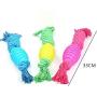 Pet Dog Chew Toy for Aggressive Chewers Bite Training Toy Rope Toys,Tug of War Dog Toy for Large Dogs, Pet Dog Molars Bite-Resistant Hand-Woven Bite Cotton Rope Toy