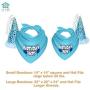 JT PET Dog Birthday Boy Party Pack with Bandana, Star Spangled Party Hat with Adjustable Elastic, Tassels and Feathery Trim, and Vegan Birthday Pie