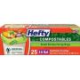 Hefty Small Kitchen Scrap Compost Bags - 2.6 Gallon, 25 Count
