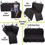 Meadowlark Dog Seat Covers Unique Design & Full Car Protection-Doors,Headrests & Backseat. Extra Durable Zippered Side Flap, Waterproof Pet Seat Cover + Seat Belt & 2 Headrest Protectors as a Gift