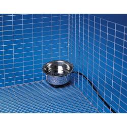 Allied Stainless Steel Heated Pet Bowl with Hutch Mount, 1-Quart