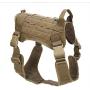 owosald Tactical Dog Holster, Adjustable pet Holster, pet Vest, Military Dog Holster,Medium，XL Velcro Patches for Dog Harness