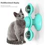 INZENYN Windmill Cat Toy Turntable Teasing Pet Toy Scratching Tickle Cats Hair Brush Funny Cat Toy (Blue)