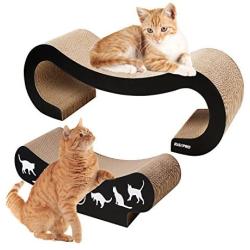 RISEPRO 2-in-1 Cat Scratcher Cardboard, Cat Sofa, Cat Scratching Pad, Cat Furniture, Cat Bed, Cat Scratching Post