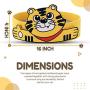 VIRTUAL UNIQUE Cartoon Cat Scratcher - Eco-Friendly - Non-Toxic - Fresh Catnip Included - Cat Scratch Pad Fits Cats - Available in Yellow or Black Colors - 16 x 16 x 4 inches